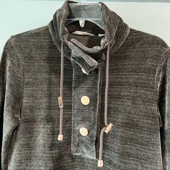 Soft Surroundings - XS, brown and rose gold chenille pull over - Picture 3 of 7